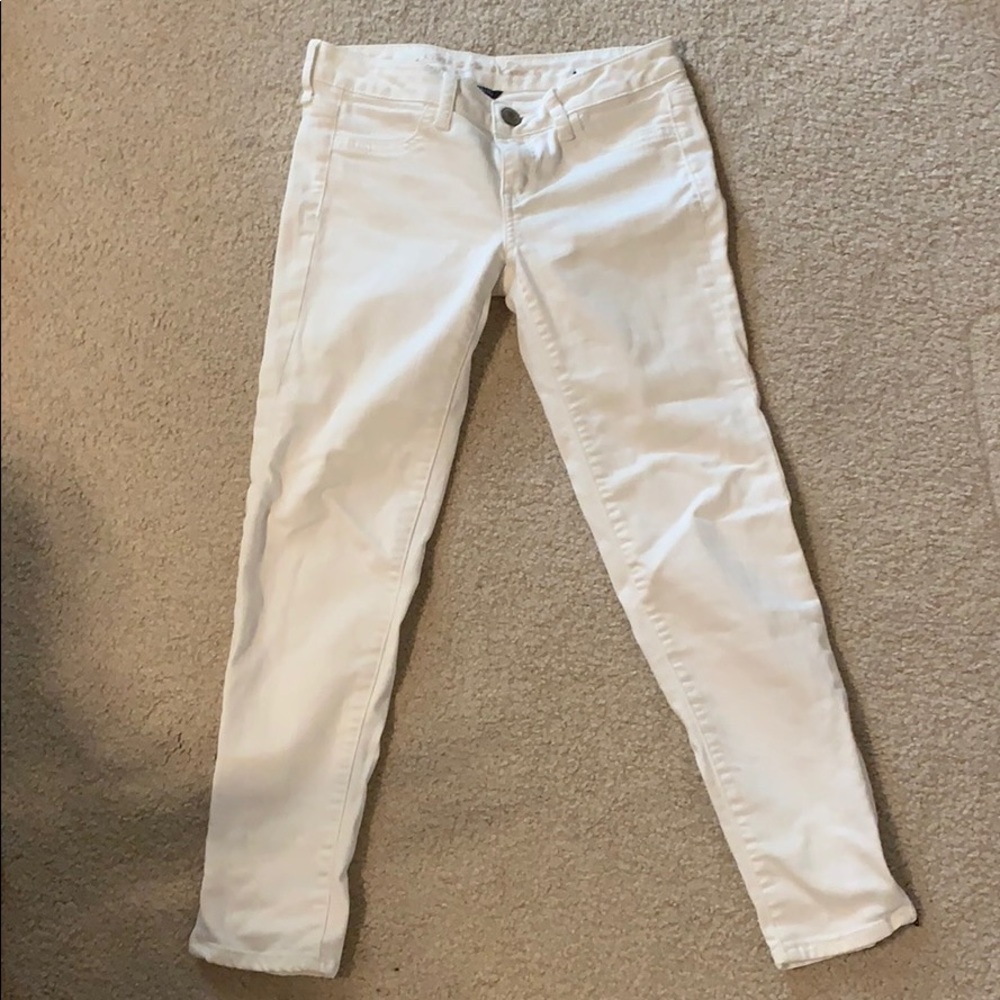 American Eagle Skinny White Jeans